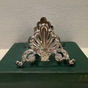 Vintage Silver Plated Leonard Italy Ornate Knife Rest